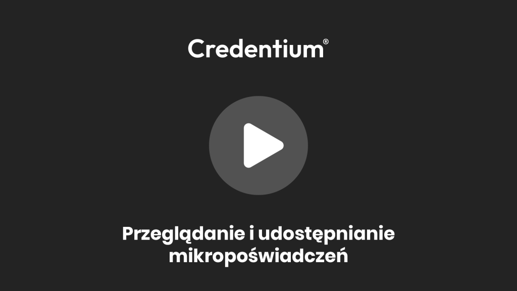Widok studenta - przegladanie i udostepnianie mikroposwiadczen